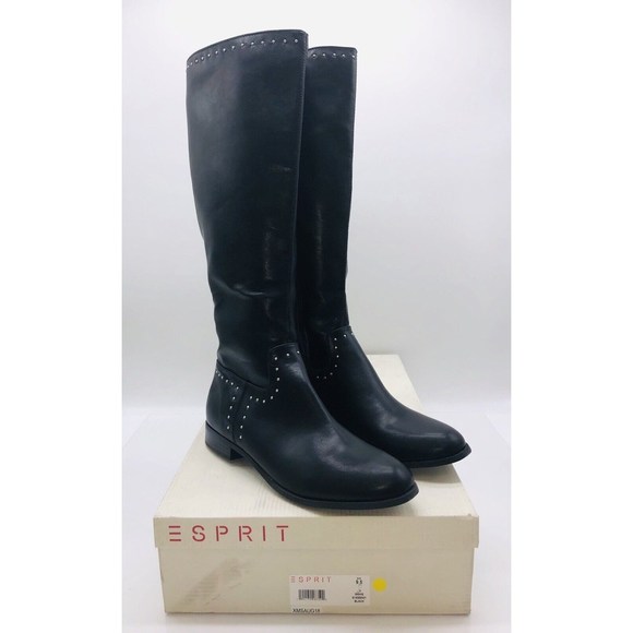 Esprit Shoes - Esprit Women's Genie Knee High Boots - Black, Size US 9.5M